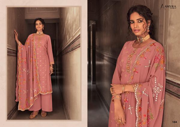 Amyra Dream georgette Embroidered Designer Salwar Suit Collection